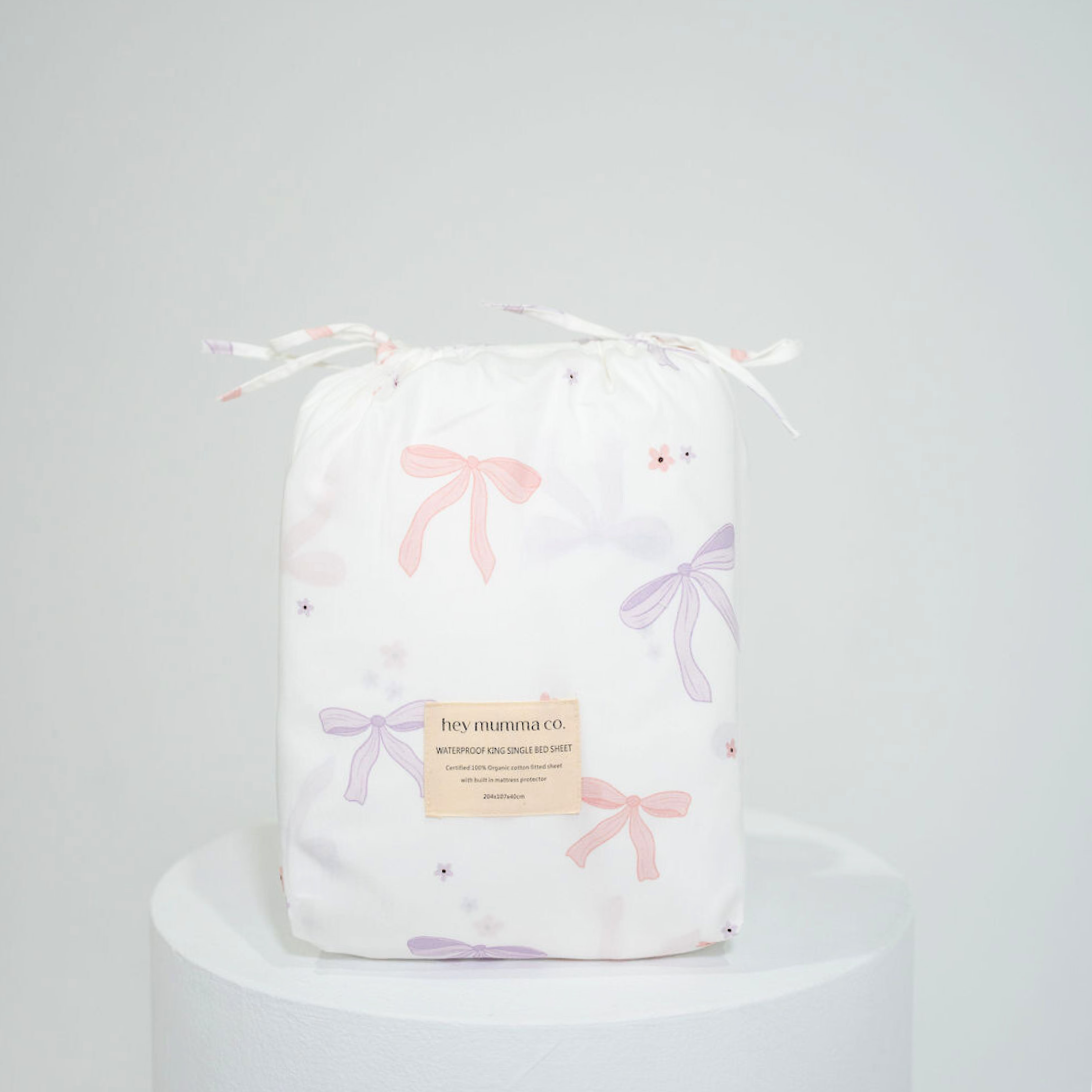 Waterproof King Single Fitted Sheet - Lottie