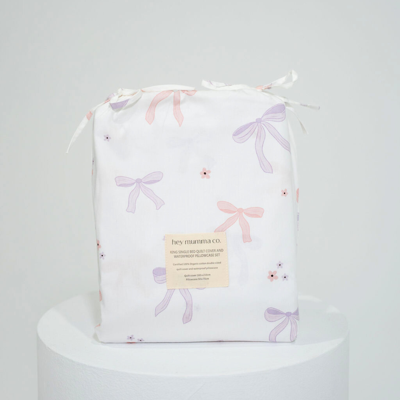 Matching King Single Doona Cover & Waterproof Pillowcase Set - Lottie