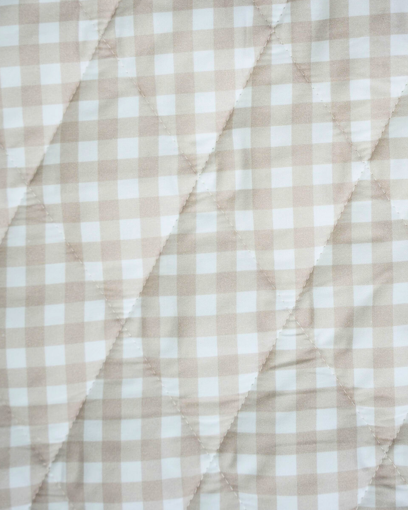 Play Mat - Beige Gingham