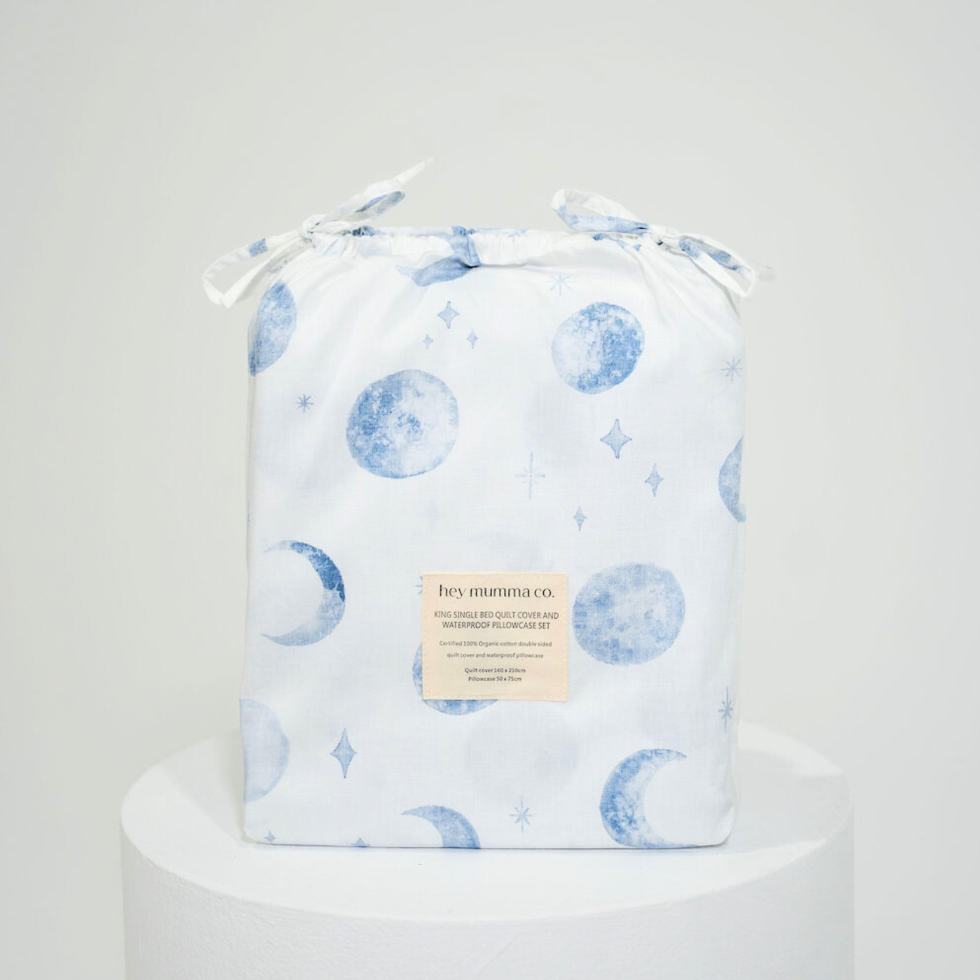 Matching King Single Doona Cover & Waterproof Pillowcase Set - Luka