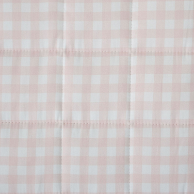Cot Quilt - Pink Gingham