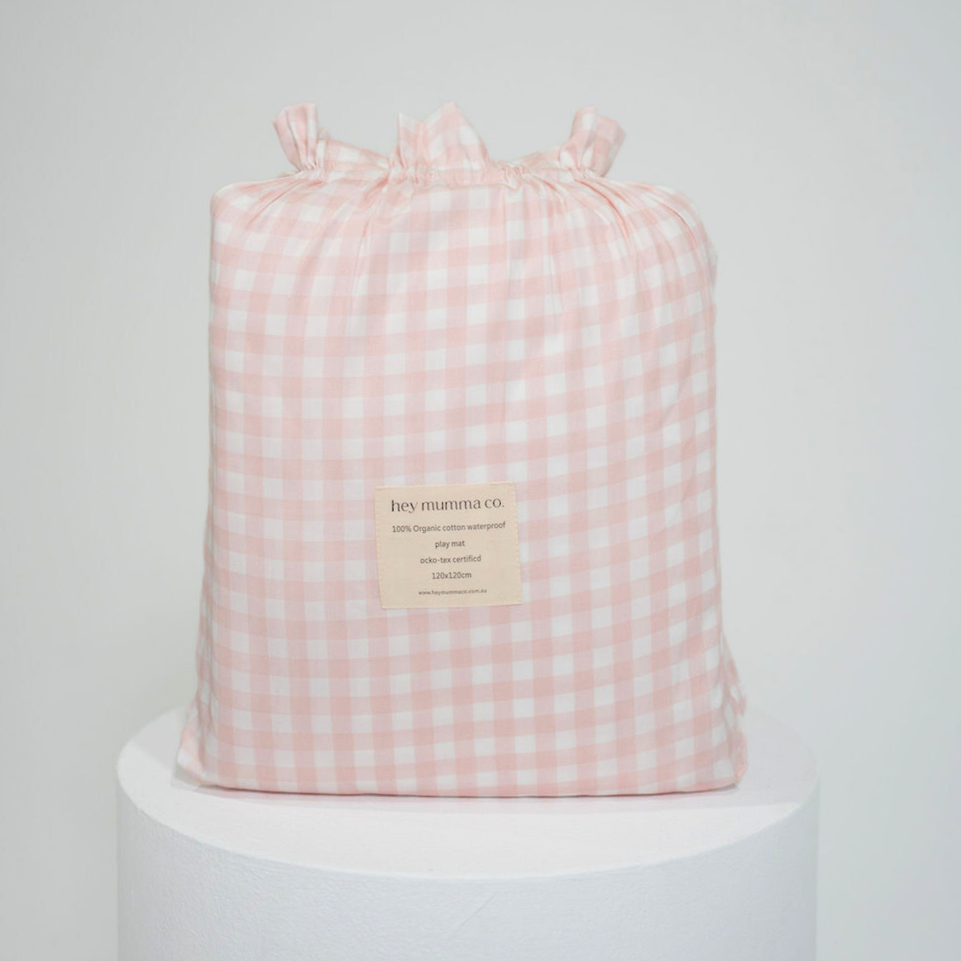 Play Mat - Pink Gingham