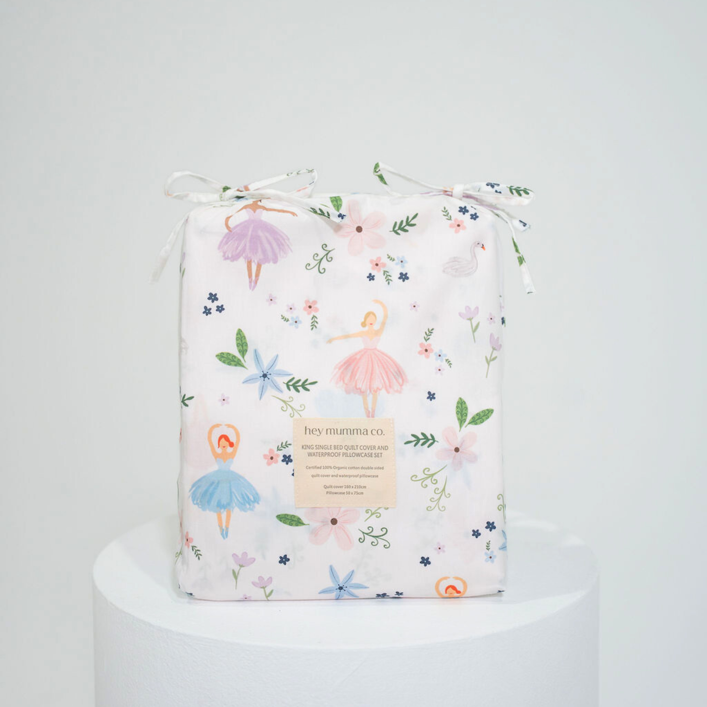 Matching King Single Doona Cover & Waterproof Pillowcase Set - Alaska