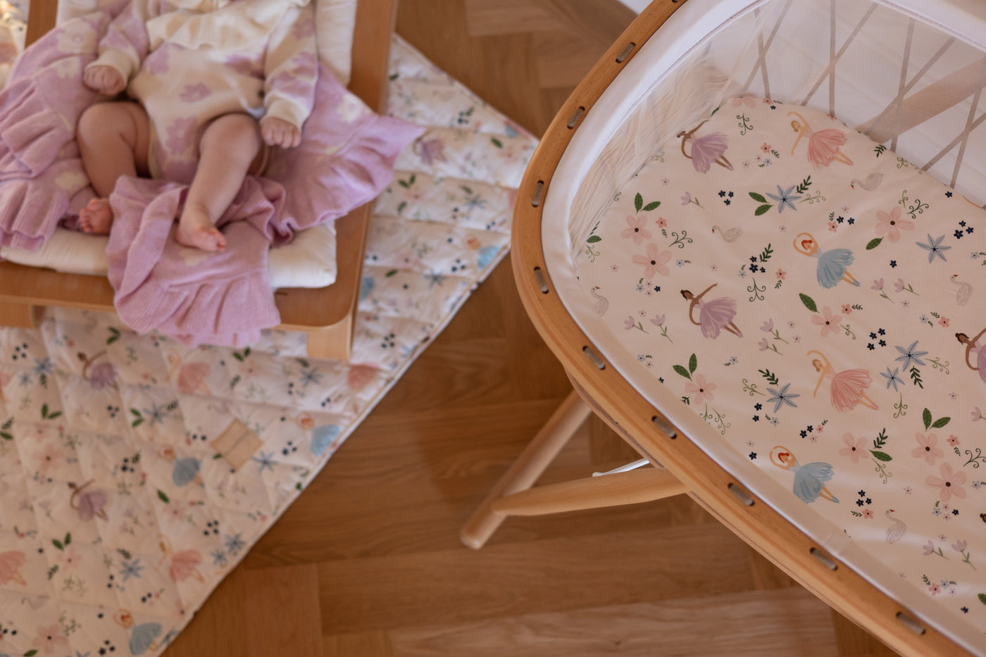 Waterproof Bassinet Fitted Sheet - Alaska