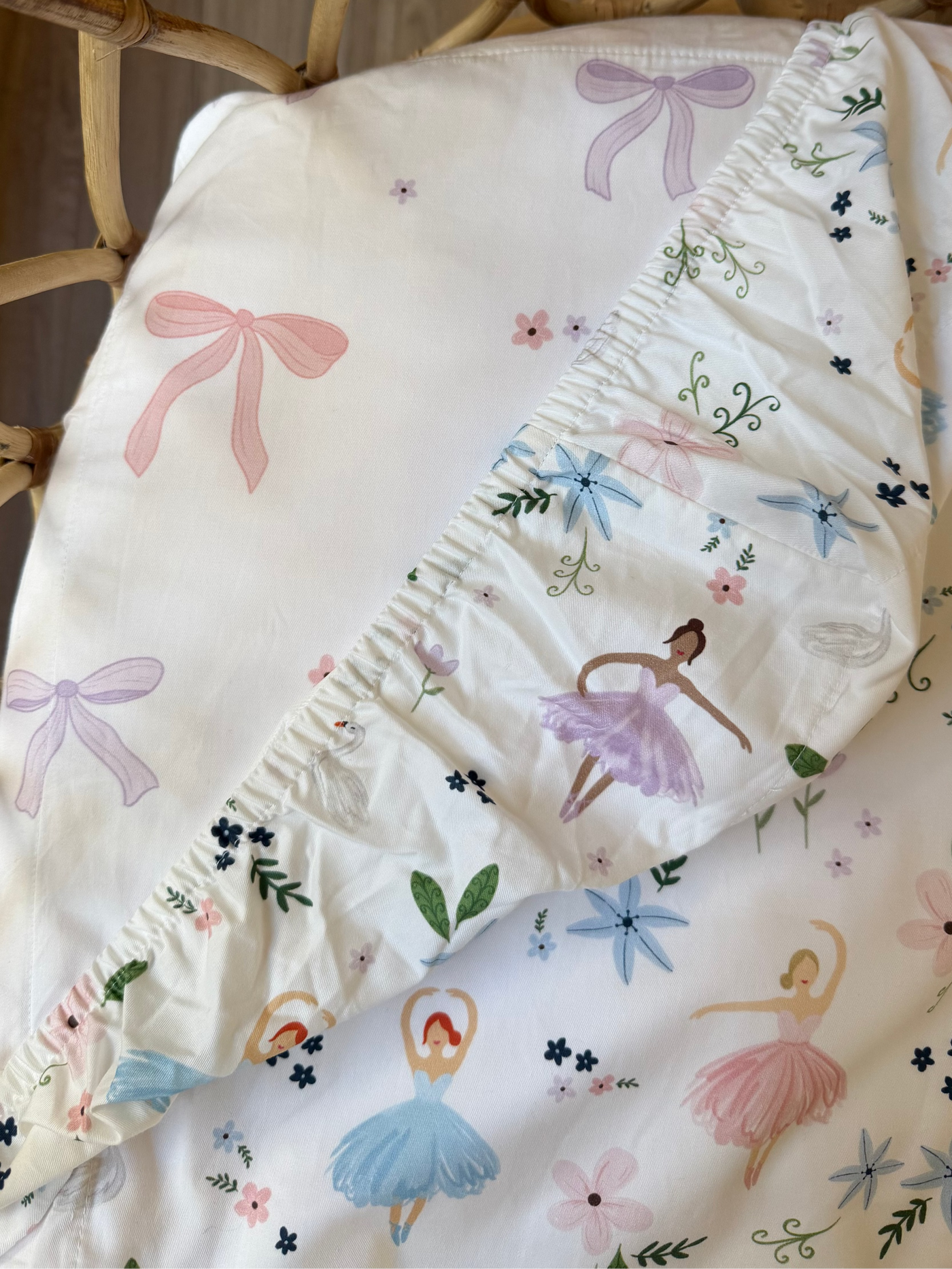 Waterproof Fitted Cot Sheet - Lottie