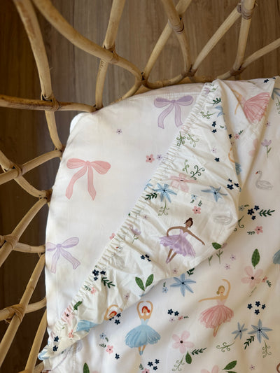 Waterproof Bassinet Fitted Sheet - Lottie