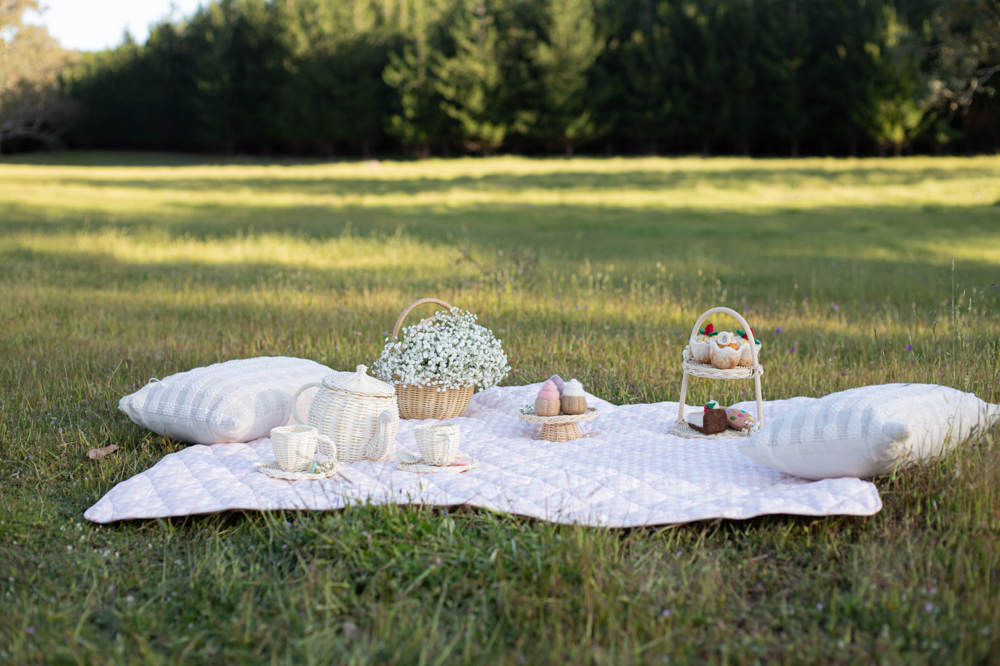 Play Mat - Pink Gingham