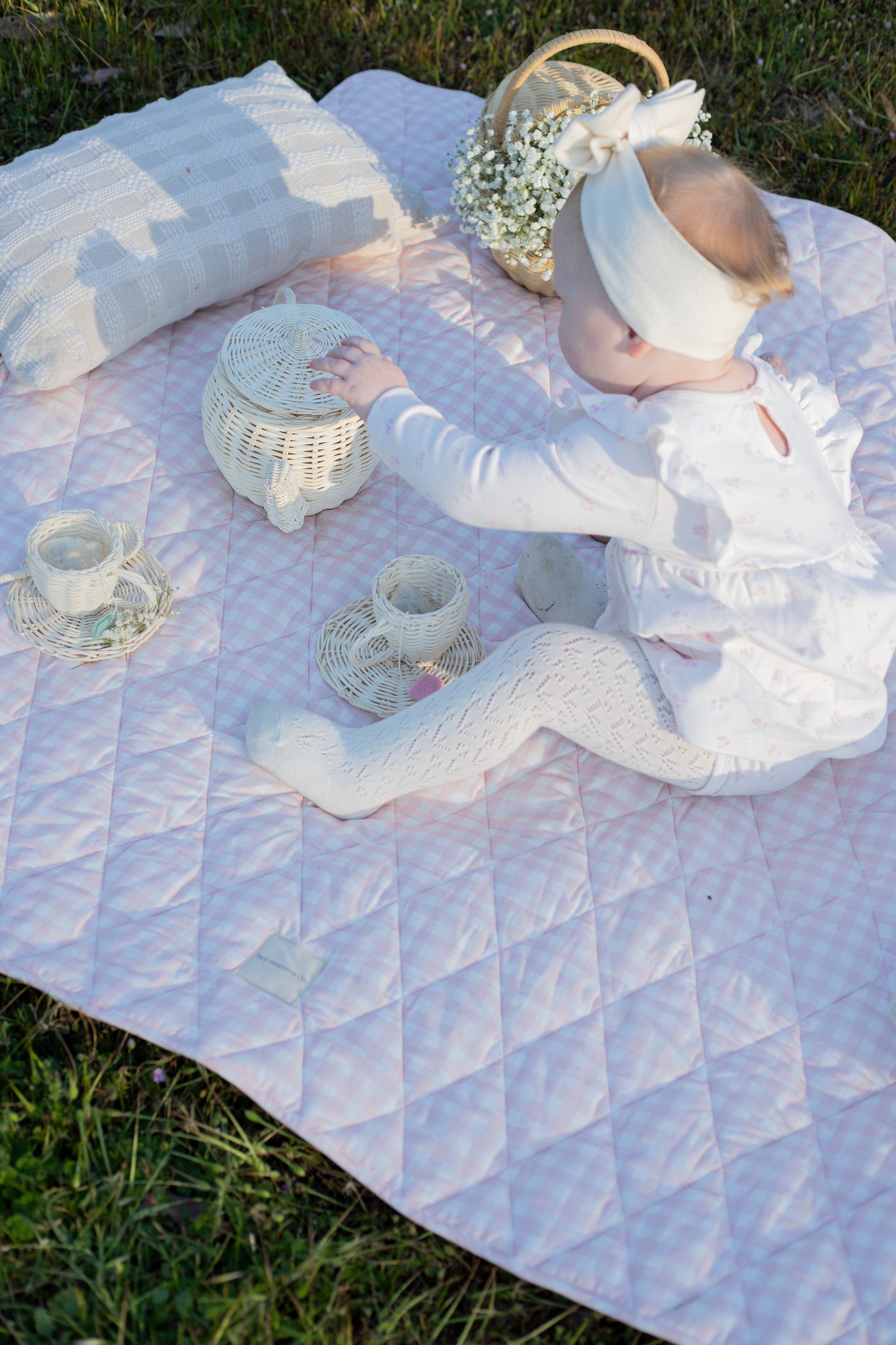 Play Mat - Pink Gingham