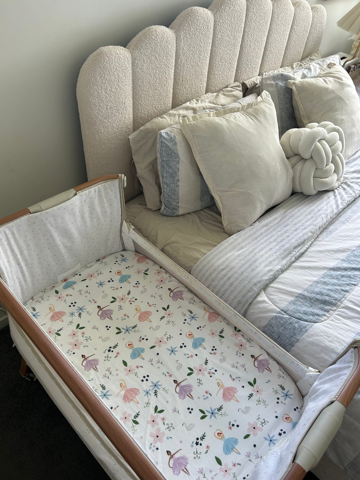 Waterproof Co Sleeper Fitted Sheet - Alaska