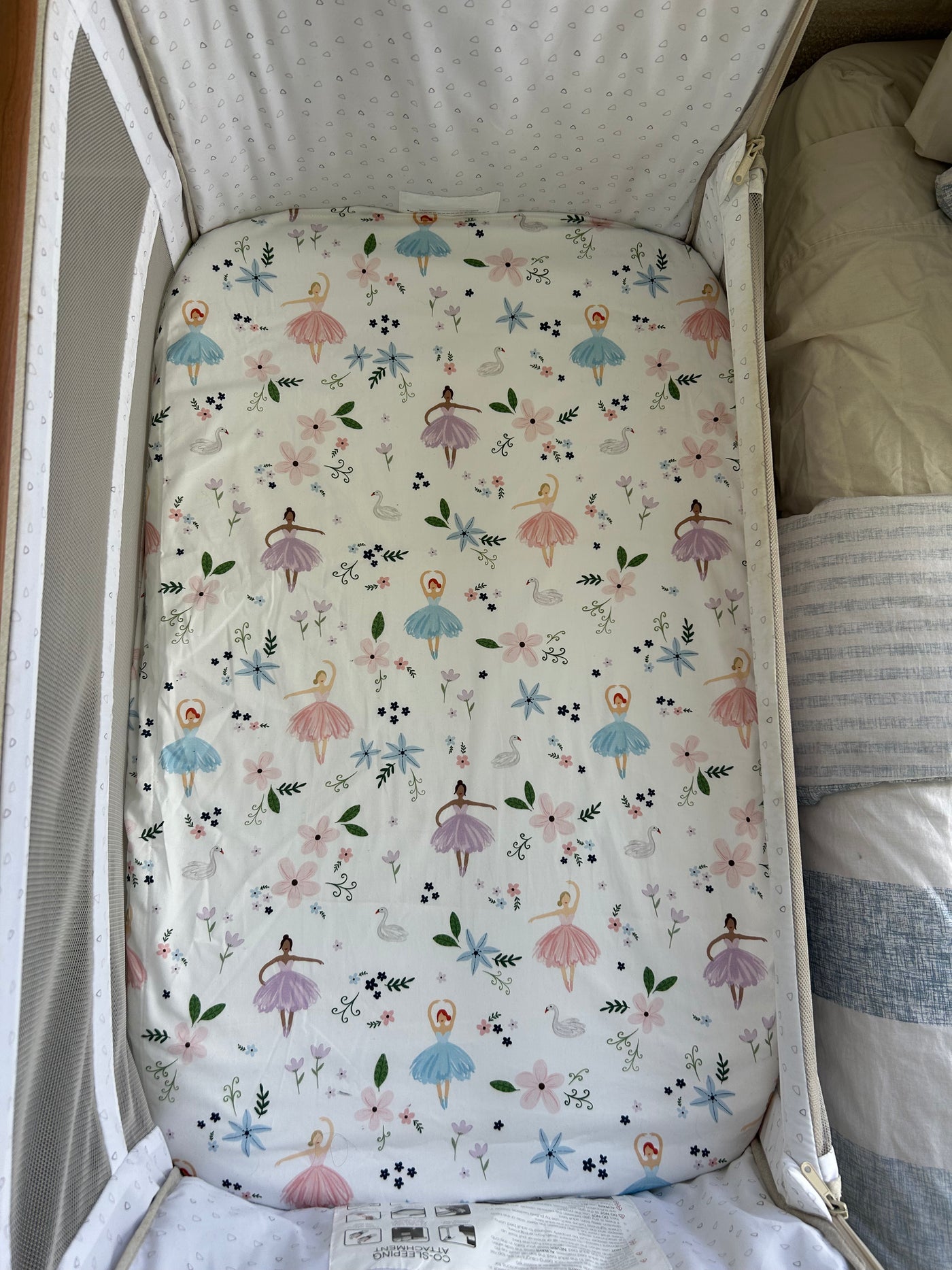 Waterproof Co Sleeper Fitted Sheet - Alaska