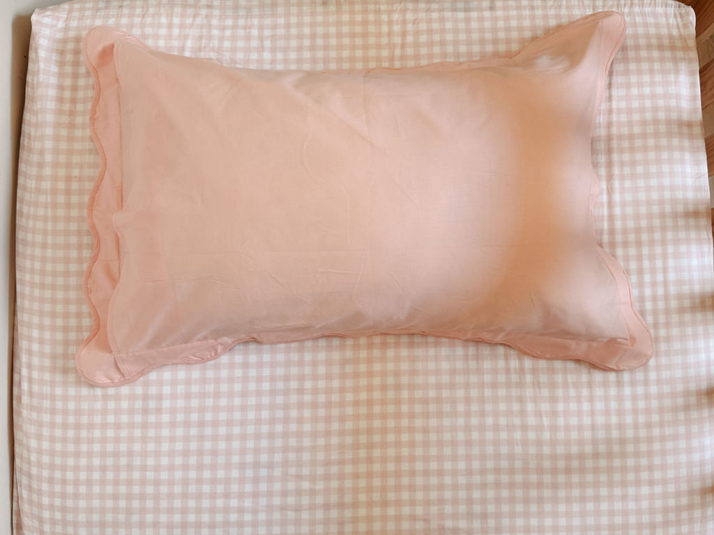 Matching Single Doona Cover & Waterproof Pillowcase Set - Pink Gingham