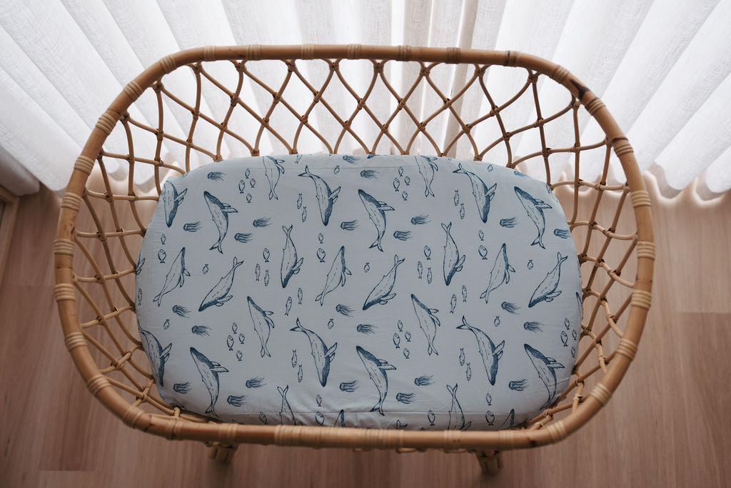 Waterproof Bassinet Fitted Sheet - Bowie