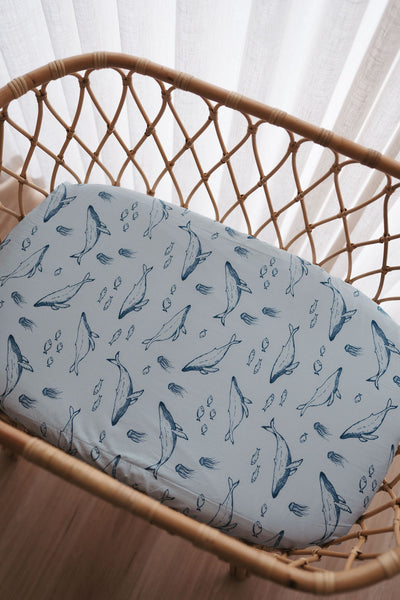 Waterproof Bassinet Fitted Sheet - Bowie