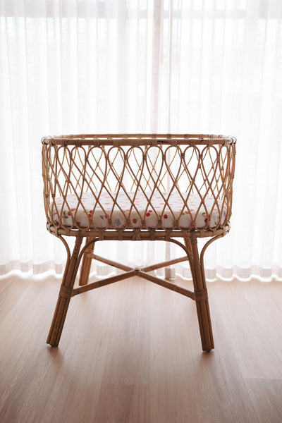 Waterproof Bassinet Fitted Sheet - Evie