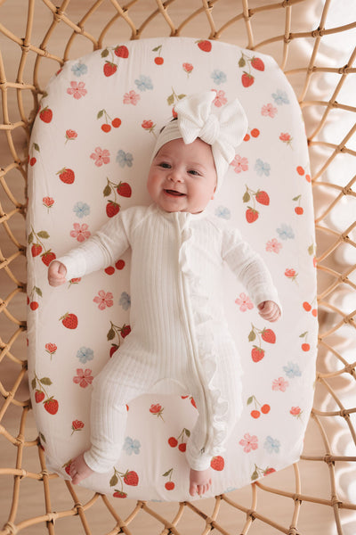 Waterproof Bassinet Fitted Sheet - Evie