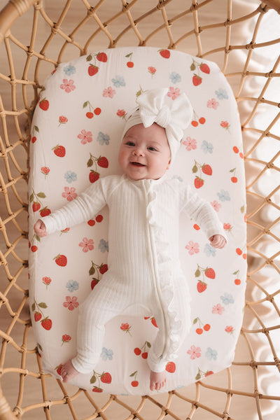 Waterproof Bassinet Fitted Sheet - Evie