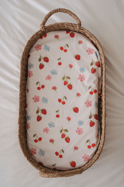 Waterproof Bassinet Fitted Sheet - Evie