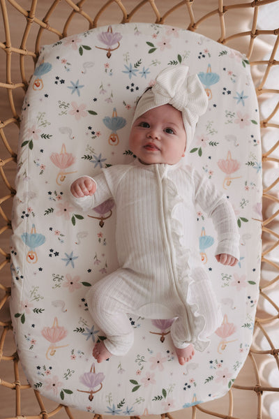 Waterproof Bassinet Fitted Sheet - Alaska