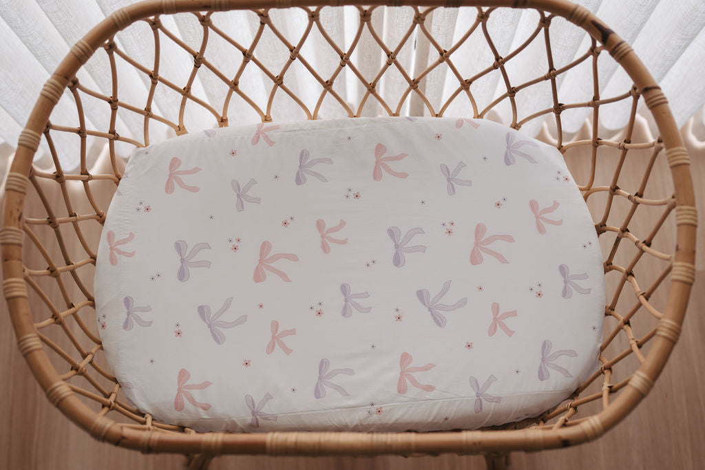 Waterproof Bassinet Fitted Sheet - Lottie