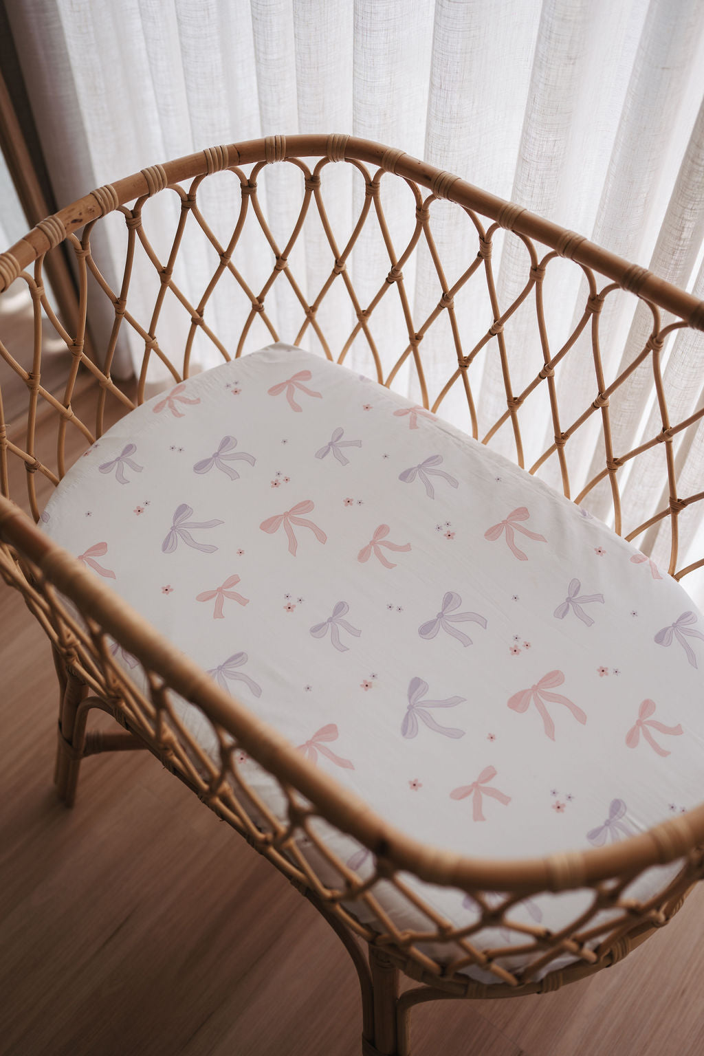 Waterproof Bassinet Fitted Sheet - Lottie