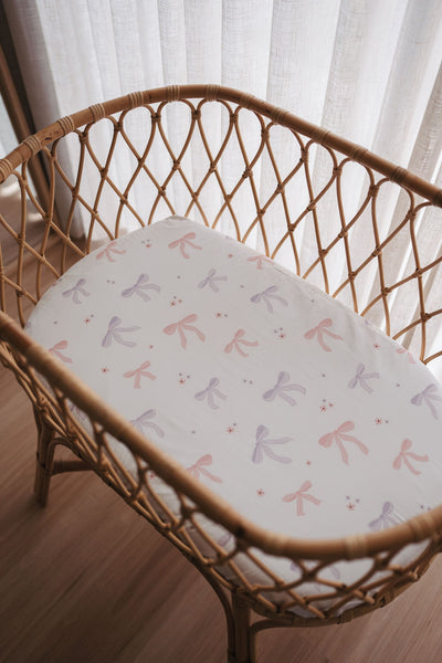 Waterproof Bassinet Fitted Sheet - Lottie