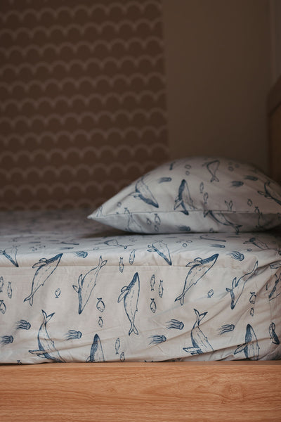 Waterproof King Single Fitted Sheet - Bowie