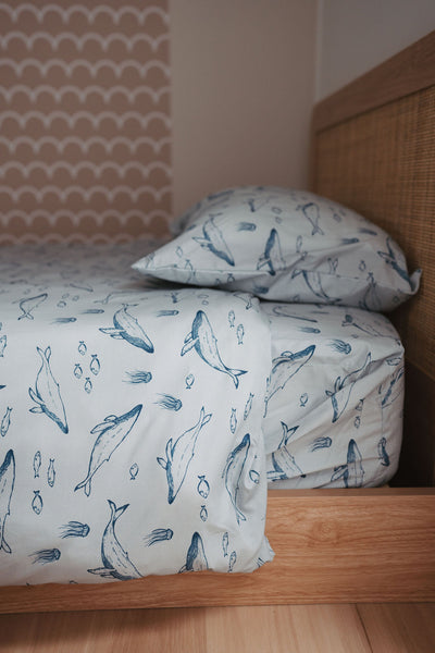 Matching King Single Doona Cover & Waterproof Pillowcase Set - Bowie