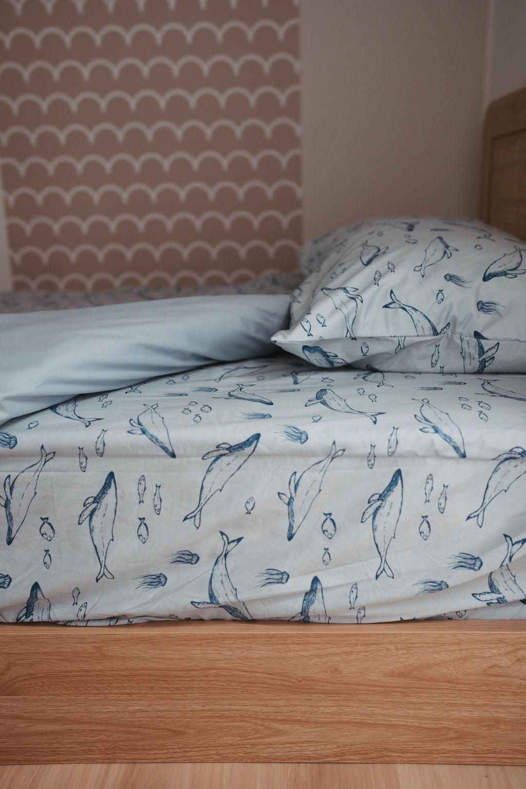 Waterproof King Single Fitted Sheet - Bowie