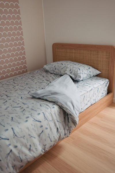 Matching King Single Doona Cover & Waterproof Pillowcase Set - Bowie