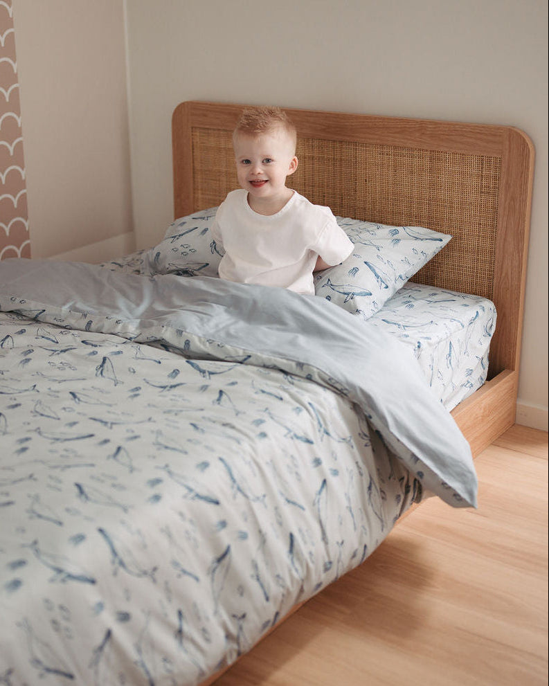 Matching Single Doona Cover & Waterproof Pillowcase Set - Bowie