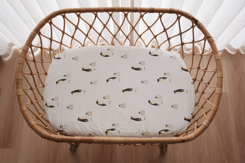 Waterproof Bassinet Fitted Sheet - Crosby