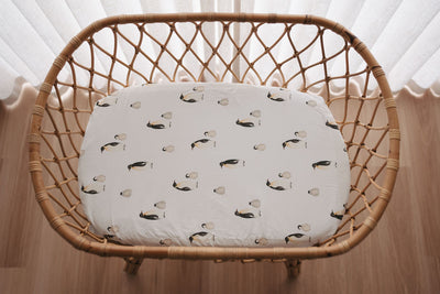 Waterproof Bassinet Fitted Sheet - Crosby