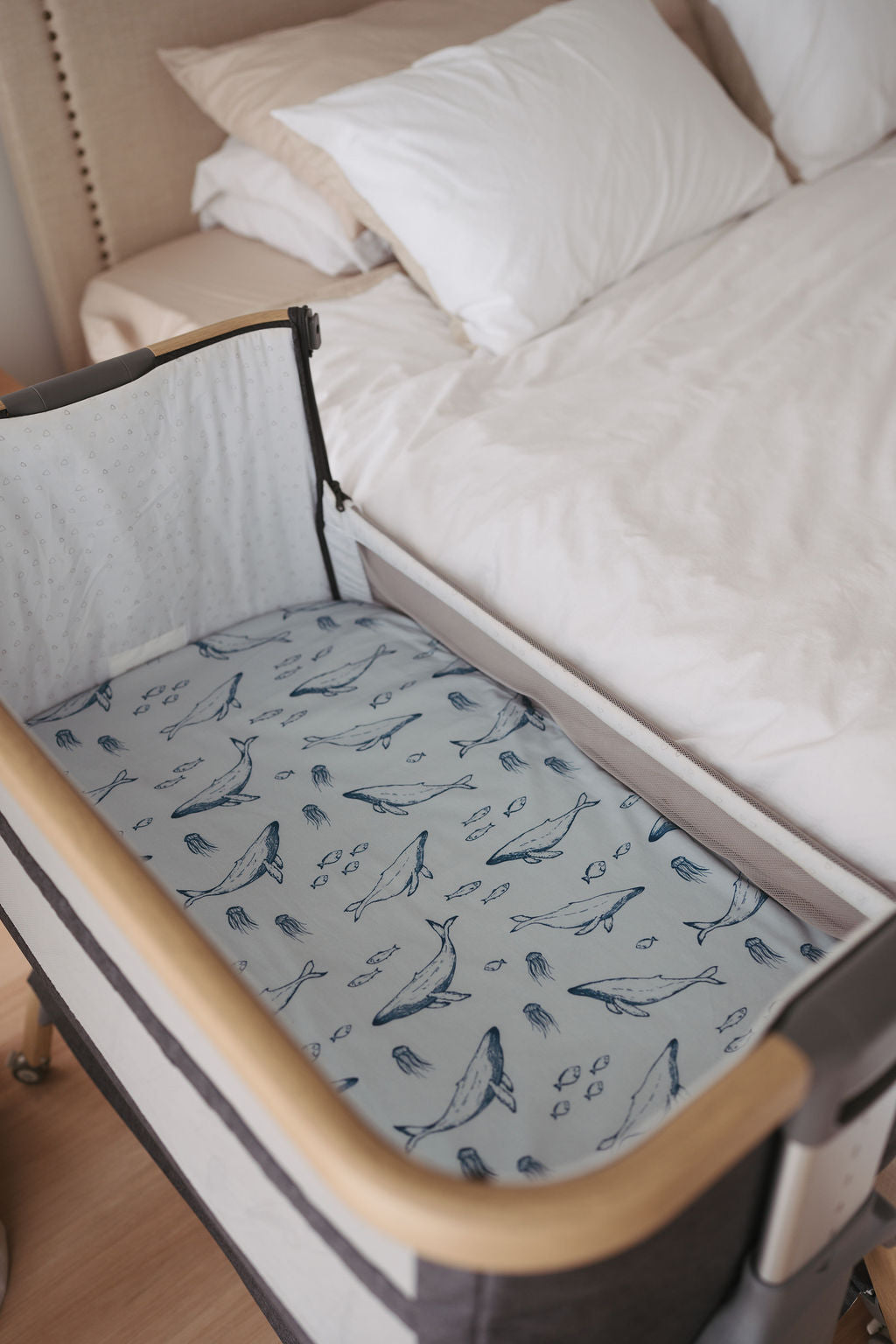 Waterproof Co Sleeper Fitted Sheet - Bowie