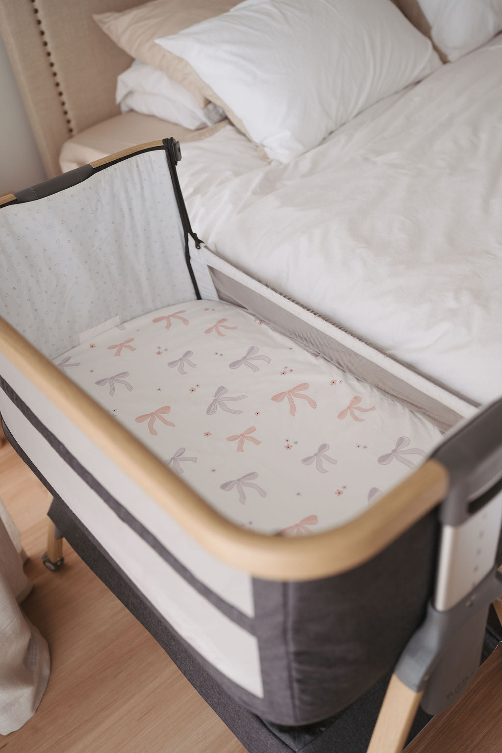 Waterproof Co Sleeper Fitted Sheet - Lottie