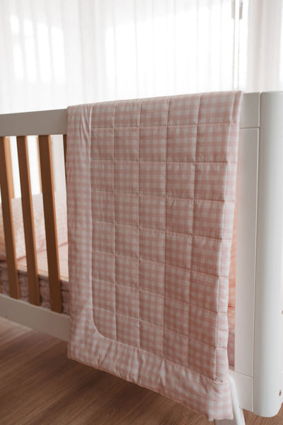 Matching Cot Bundle - Pink Gingham