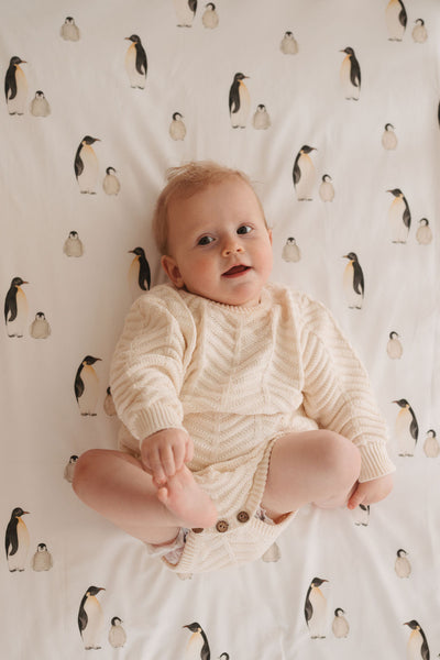 Waterproof Fitted Cot Sheet - Crosby