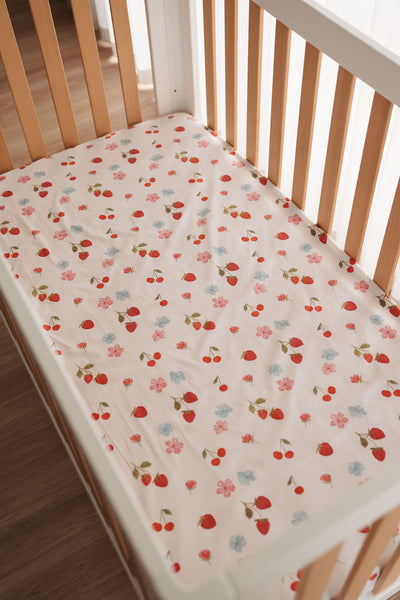 Waterproof Fitted Cot Sheet - Evie