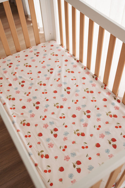 Waterproof Fitted Cot Sheet - Evie