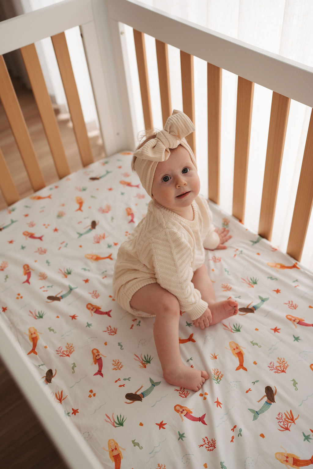 Waterproof Fitted Cot Sheet - Quinn