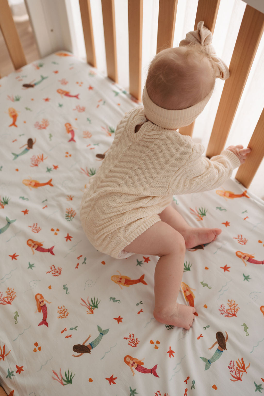 Waterproof Fitted Cot Sheet - Quinn