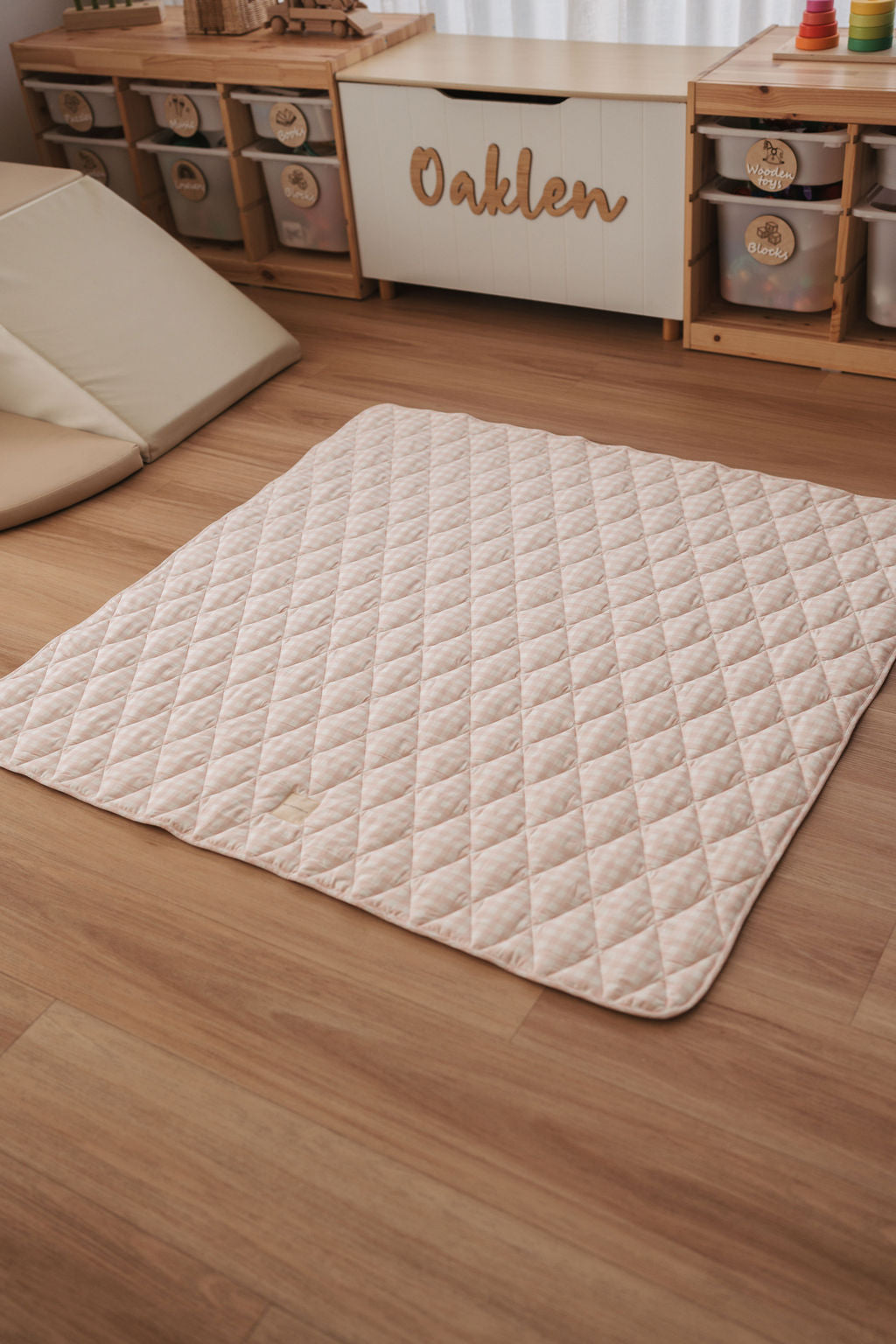 Play Mat - Pink Gingham