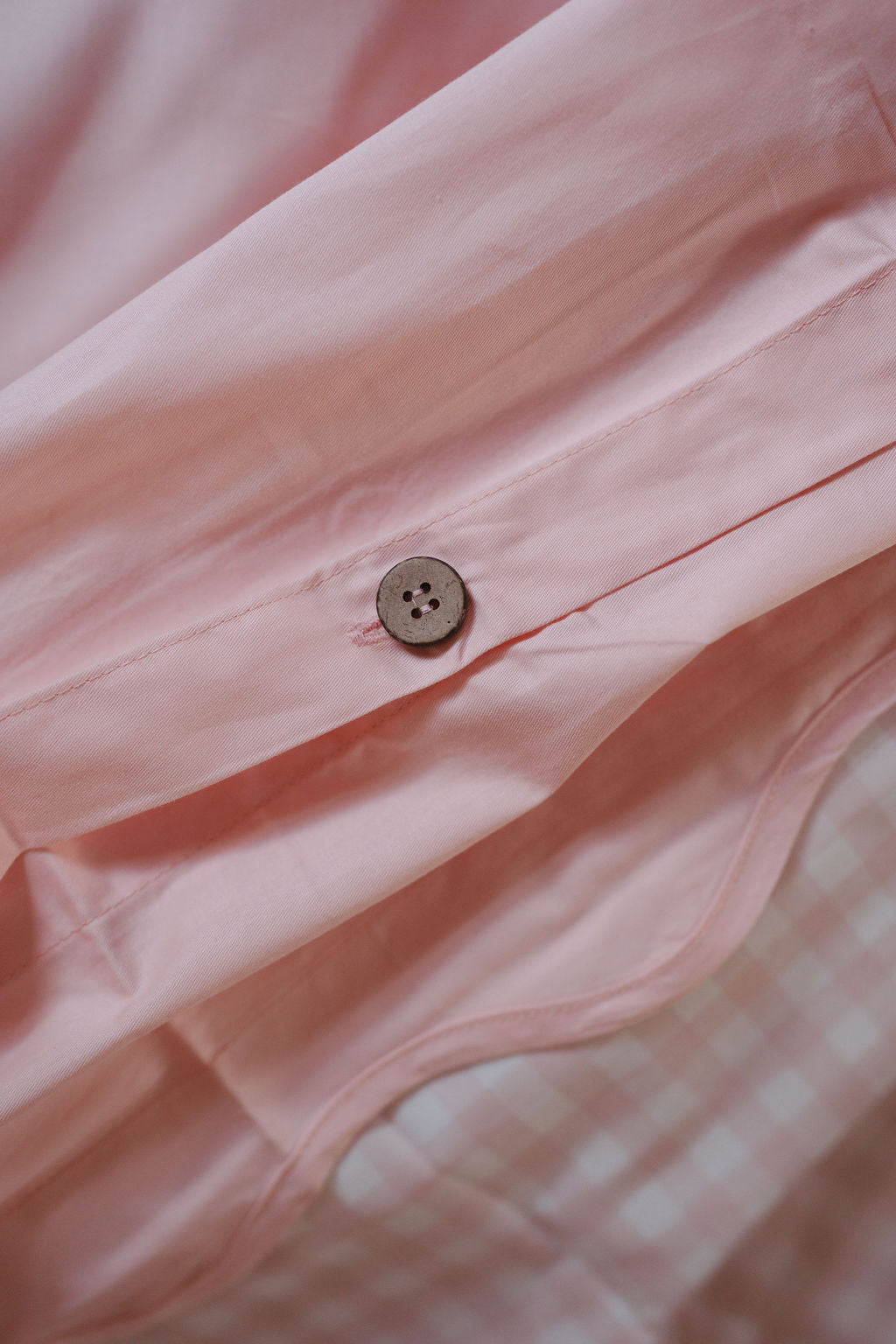 Matching King Single Doona Cover & Waterproof Pillowcase Set - Pink Gingham