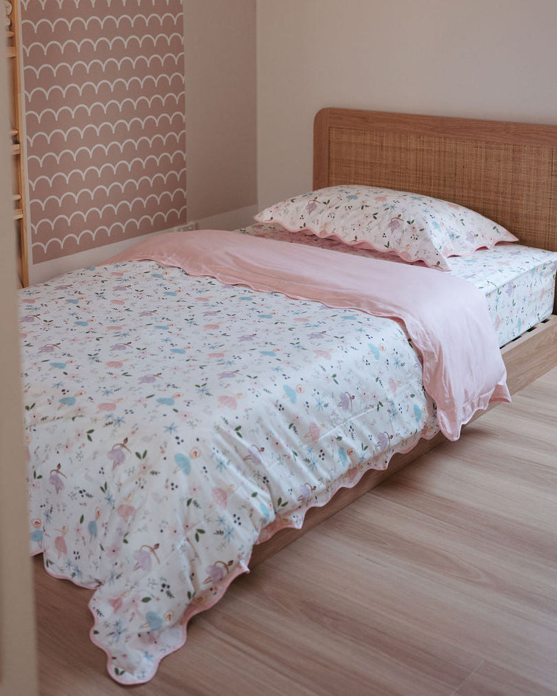 Matching King Single Doona Cover & Waterproof Pillowcase Set - Alaska