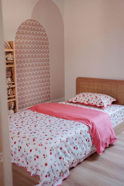 Matching Single Doona Cover & Waterproof Pillowcase Set - Evie