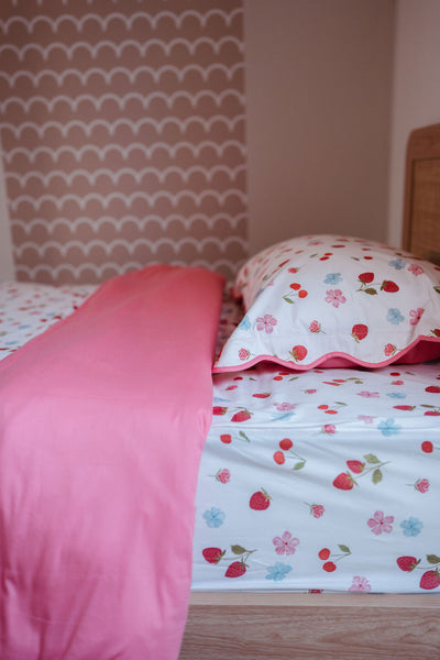 Matching King Single Doona Cover & Waterproof Pillowcase Set - Evie