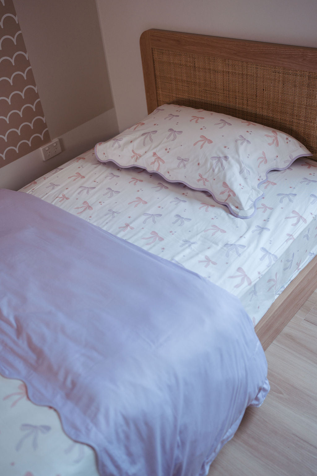 Matching Single Doona Cover & Waterproof Pillowcase Set - Lottie