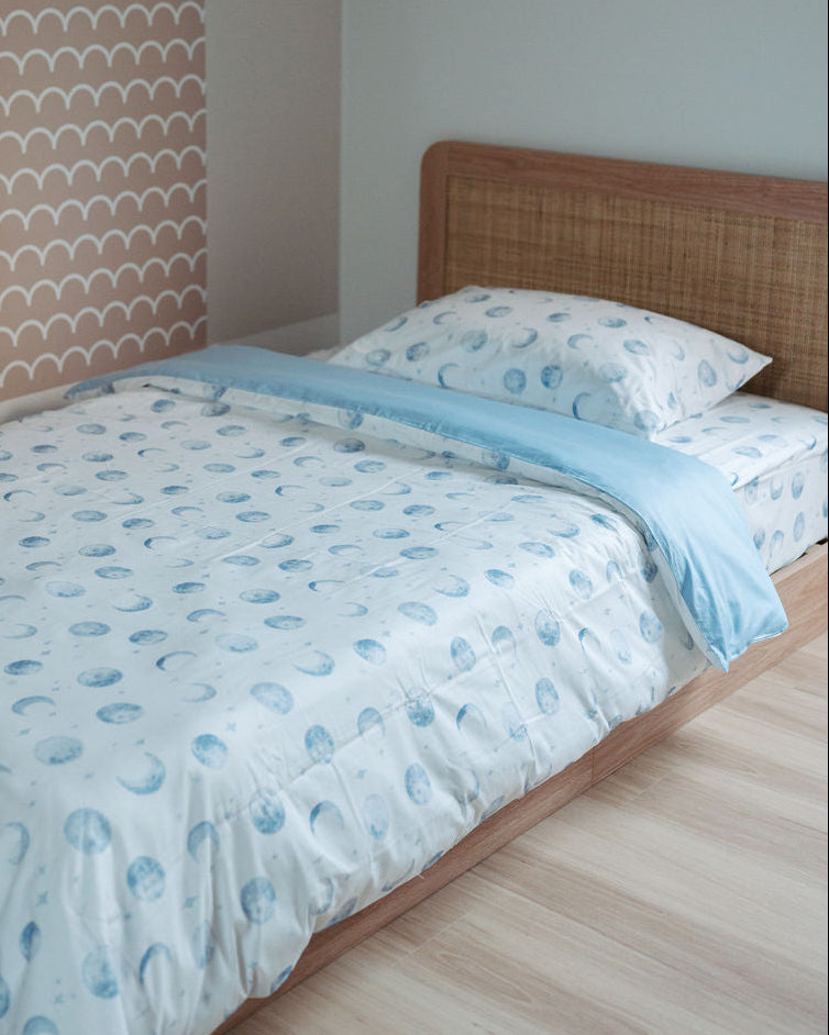 Matching King Single Doona Cover & Waterproof Pillowcase Set - Luka