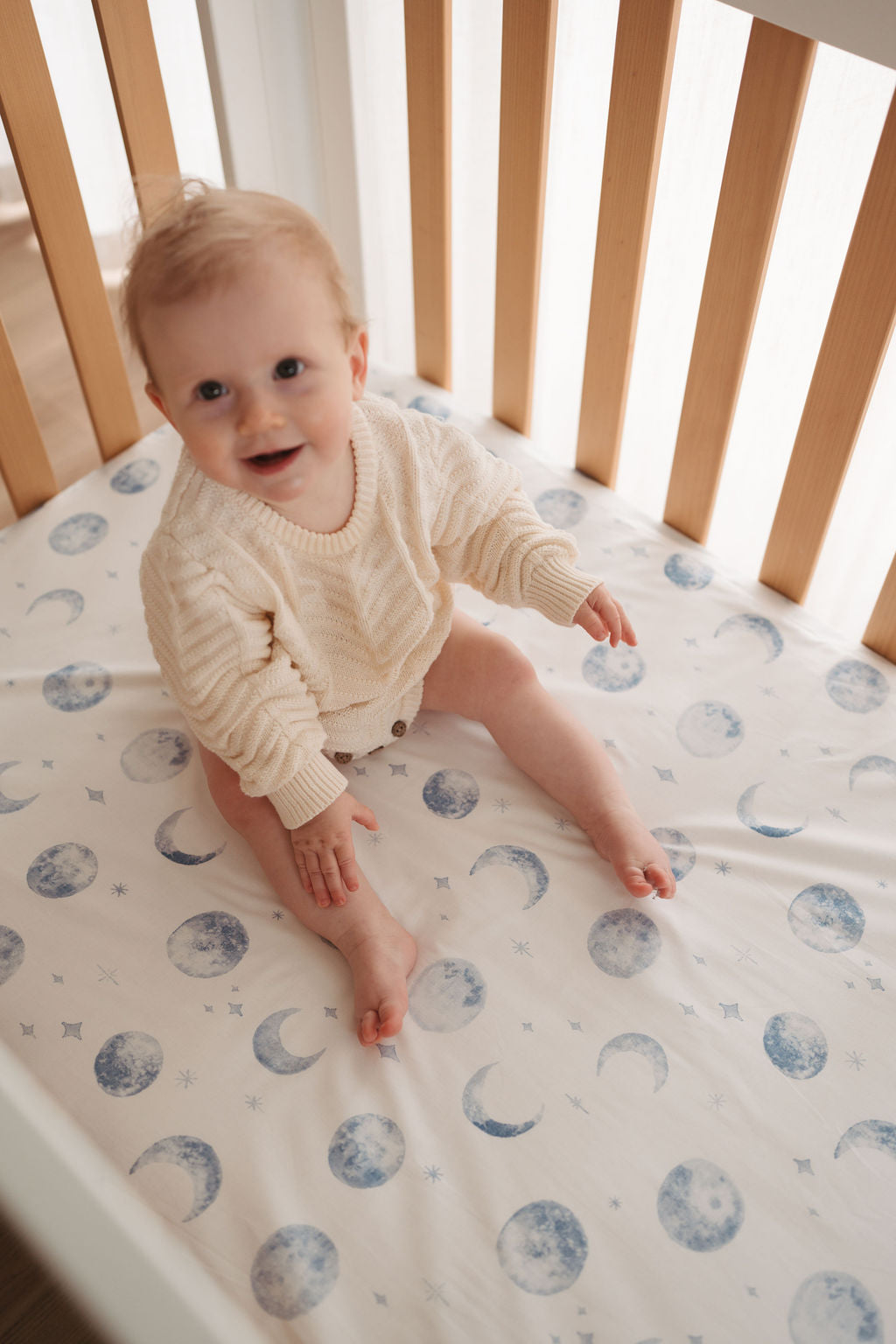 Waterproof Fitted Cot Sheet - Luka