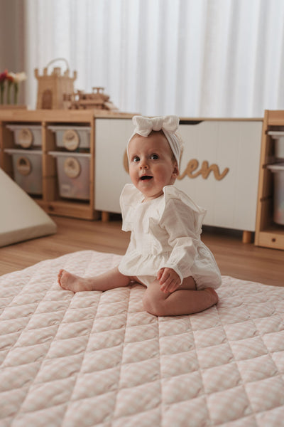 Play Mat - Pink Gingham