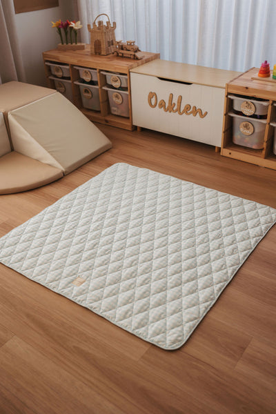 Play Mat - Blue Gingham